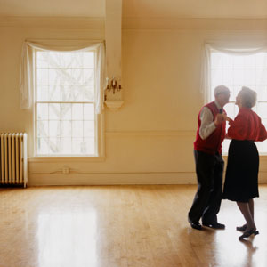 Dancing Elderly Couple